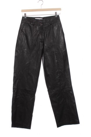 Дамски кожен панталон Minimum, Размер XS, Цвят Черен, Естествена кожа, Цена 364,80 лв.