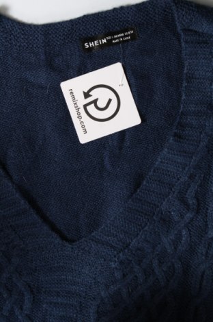 Дамски пуловер SHEIN, Размер L, Цвят Син, Цена 36,00 лв.