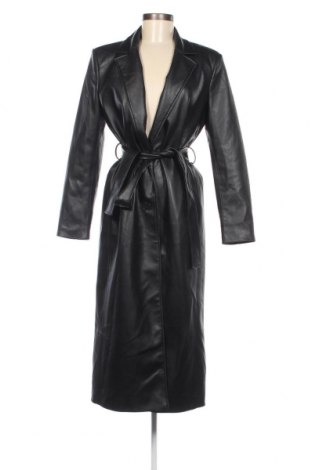 Дамско кожено яке Zara, Размер S, Цвят Черен, Еко кожа, Цена 116,00 лв.