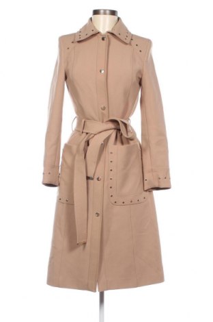 Дамско палто Karen Millen, Размер S, Цвят Бежов, 63% полиестер, 38% вискоза, 2% еластан, Цена 479,00 лв.