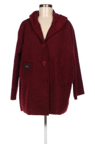 Γυναικείο παλτό Made In Italy, Μέγεθος L, Χρώμα Κόκκινο, Τιμή 42,06 €