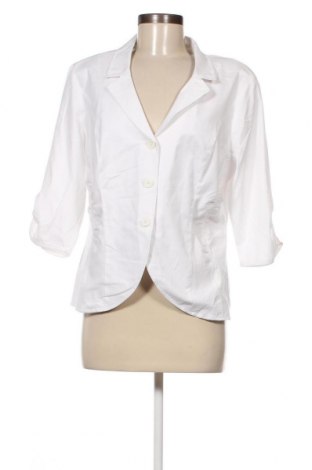Дамско сако Steilmann, Размер XL, Цвят Бял, 97% памук, 3% еластан, Цена 57,00 лв.