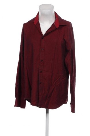 Ανδρικό πουκάμισο Dressmann, Μέγεθος L, Χρώμα Κόκκινο, Τιμή 8,66 €