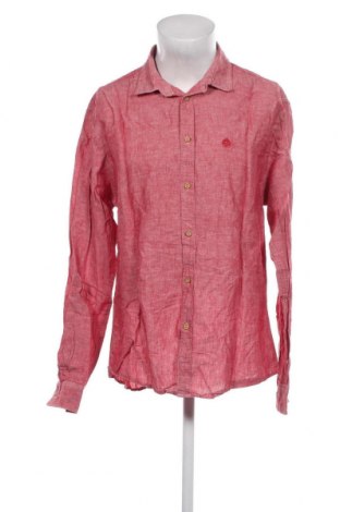 Ανδρικό πουκάμισο Springfield, Μέγεθος XL, Χρώμα Κόκκινο, Λινό, Τιμή 23,51 €