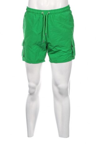 Мъжки къс панталон Boohoo, Размер M, Цвят Зелен, 100% полиестер, Цена 40,00 лв.