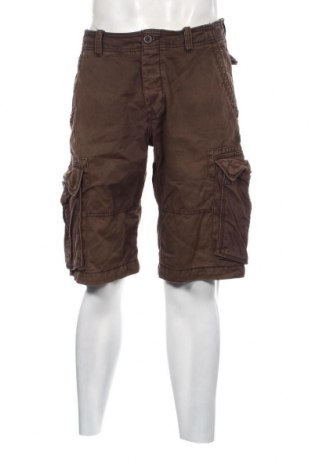 Мъжки къс панталон H&M L.O.G.G., Размер M, Цвят Кафяв, Памук, Цена 38,00 лв.