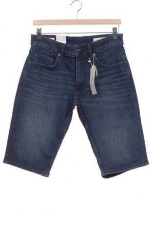 Мъжки къс панталон S.Oliver, Размер S, Цвят Син, 73% памук, 25% полиестер, 2% еластан, Цена 96,00 лв.