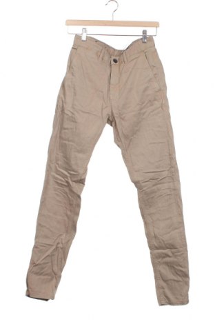 Мъжки панталон Zara, Размер S, Цвят Бежов, Цена 45,00 лв.