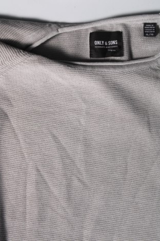 Ανδρικό πουλόβερ Only & Sons, Μέγεθος XL, Χρώμα Γκρί, Τιμή 7,37 €
