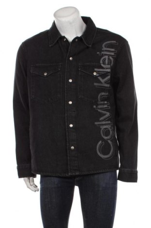 Ανδρικό μπουφάν Calvin Klein, Μέγεθος L, Χρώμα Γκρί, Βαμβάκι, Τιμή 75,26 €