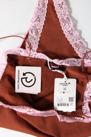 Γυναικεία μπλούζα-Κορμάκι Jennyfer, Μέγεθος XS, Χρώμα Καφέ, Τιμή 4,22 €