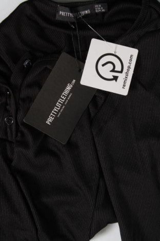 Γυναικεία μπλούζα-Κορμάκι Pretty Little Thing, Μέγεθος S, Χρώμα Μαύρο, Τιμή 6,55 €