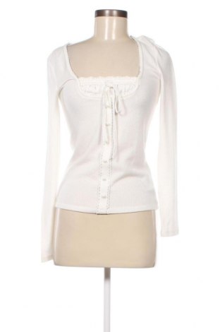 Γυναικεία μπλούζα ABOUT YOU X MILLANE, Μέγεθος L, Χρώμα Λευκό, Τιμή 52,58 €