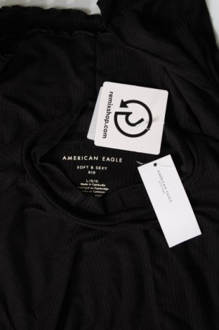 Bluză de femei American Eagle, Mărime L, Culoare Negru, Preț 35,53 Lei