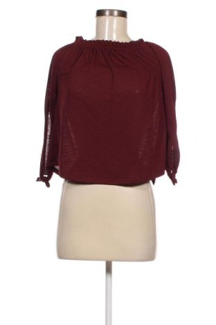 Дамска блуза Bershka, Размер XS, Цвят Червен, Цена 3,04 лв.