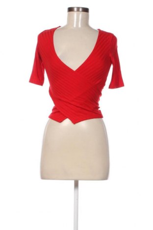 Bluză de femei Bershka, Mărime S, Culoare Roșu, Preț 40,80 Lei