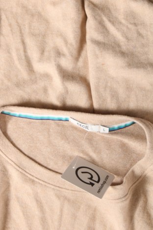 Damen Shirt Cecil, Größe L, Farbe Beige, Preis 2,67 €
