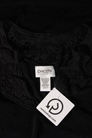 Γυναικεία μπλούζα Chico's, Μέγεθος S, Χρώμα Μαύρο, Τιμή 8,70 €