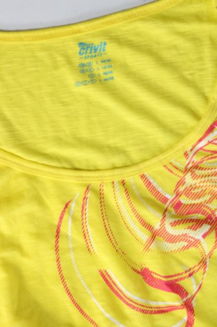 Γυναικεία μπλούζα Crivit, Μέγεθος L, Χρώμα Κίτρινο, Τιμή 11,75 €
