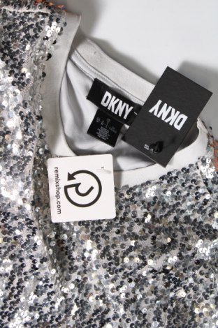 Дамска блуза DKNY, Размер M, Цвят Сребрист, Цена 85,50 лв.