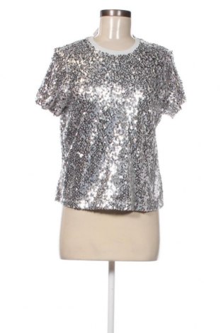 Дамска блуза DKNY, Размер M, Цвят Сребрист, Цена 85,50 лв.