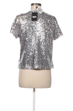 Γυναικεία μπλούζα DKNY, Μέγεθος M, Χρώμα Ασημί, Τιμή 44,07 €