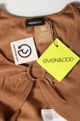 Γυναικεία μπλούζα Even&Odd, Μέγεθος XS, Χρώμα Καφέ, Τιμή 3,68 €