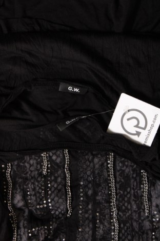 Дамска блуза G.W., Размер XL, Цвят Черен, Цена 26,86 лв.