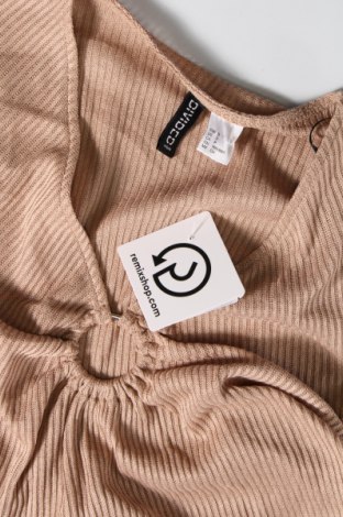 Damen Shirt H&M Divided, Größe S, Farbe Beige, Preis 2,80 €