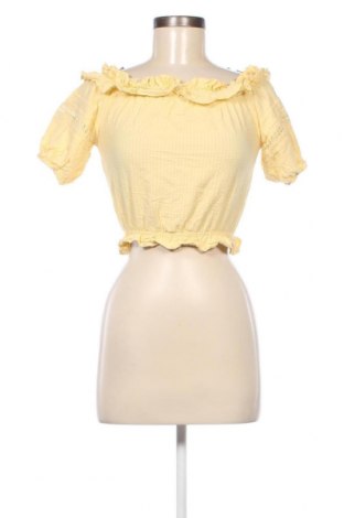 Дамска блуза H&M Divided, Размер XXS, Цвят Жълт, Цена 8,55 лв.