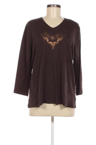 Γυναικεία μπλούζα Hauber, Μέγεθος XL, Χρώμα Καφέ, Τιμή 6,09 €