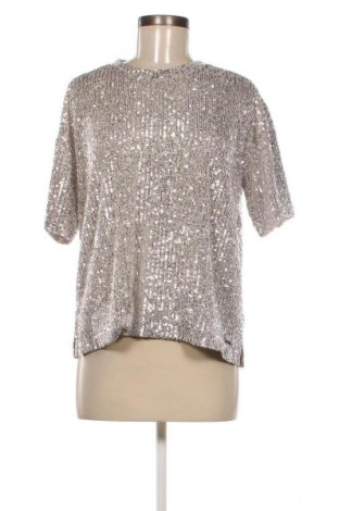 Дамска блуза Herrlicher, Размер M, Цвят Сребрист, Цена 58,14 лв.