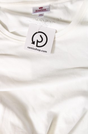 Γυναικεία μπλούζα Kingfield, Μέγεθος XXL, Χρώμα Λευκό, Τιμή 11,75 €
