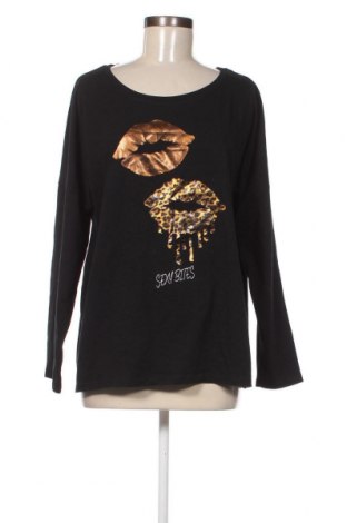 Γυναικεία μπλούζα Made In Italy, Μέγεθος M, Χρώμα Μαύρο, Τιμή 5,88 €