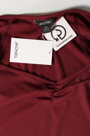 Γυναικεία μπλούζα Monki, Μέγεθος XXS, Χρώμα Κόκκινο, Τιμή 4,82 €
