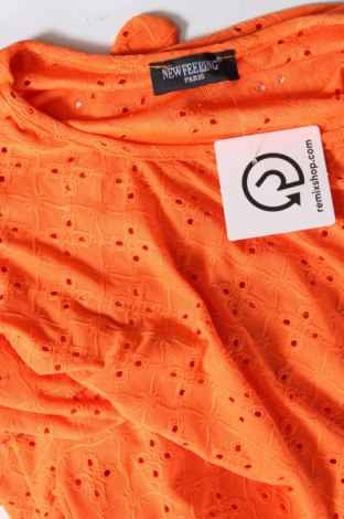 Γυναικεία μπλούζα New Feeling, Μέγεθος M, Χρώμα Πορτοκαλί, Τιμή 2,89 €