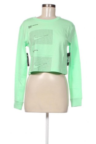 Γυναικεία μπλούζα Nike, Μέγεθος XS, Χρώμα Πράσινο, Τιμή 37,11 €