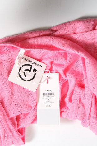 Γυναικεία μπλούζα ONLY, Μέγεθος 3XL, Χρώμα Ρόζ , Τιμή 3,71 €