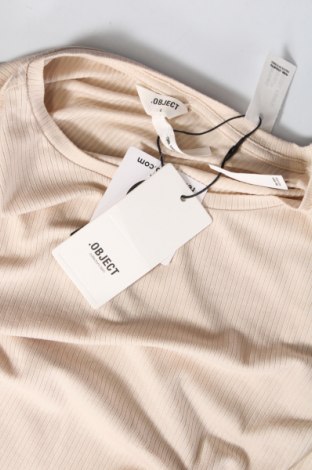 Γυναικεία μπλούζα Object, Μέγεθος L, Χρώμα  Μπέζ, Τιμή 5,57 €