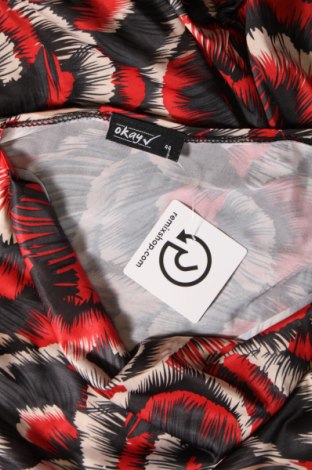 Γυναικεία μπλούζα Okay, Μέγεθος XL, Χρώμα Πολύχρωμο, Τιμή 4,70 €