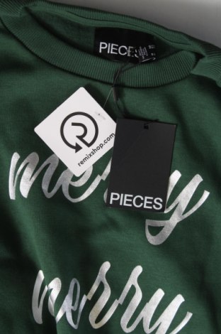 Дамска блуза Pieces, Размер M, Цвят Зелен, Цена 40,00 лв.