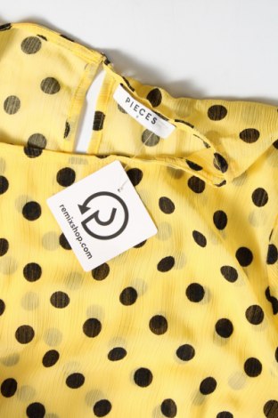 Дамска блуза Pieces, Размер S, Цвят Жълт, Цена 15,00 лв.