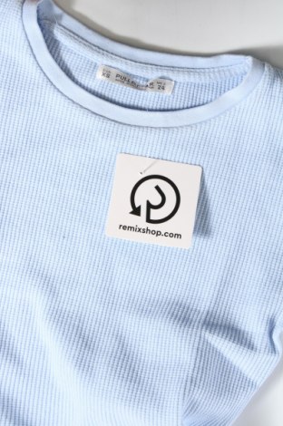 Γυναικεία μπλούζα Pull&Bear, Μέγεθος XS, Χρώμα Μπλέ, Τιμή 11,75 €