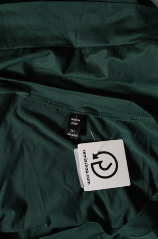 Дамска блуза SHEIN, Размер XXL, Цвят Зелен, Цена 19,00 лв.