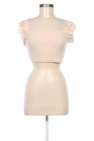 Γυναικεία μπλούζα SHEIN, Μέγεθος XS, Χρώμα  Μπέζ, Τιμή 10,10 €