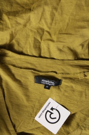 Дамска блуза Simply Be, Размер XXL, Цвят Зелен, Цена 16,91 лв.