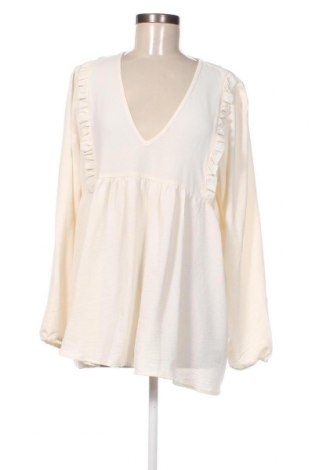 Дамска блуза Sinsay, Размер XL, Цвят Екрю, Цена 17,04 лв.