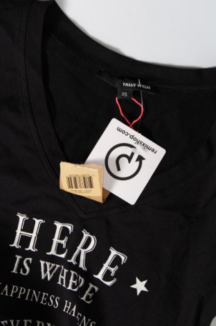 Γυναικεία μπλούζα Tally Weijl, Μέγεθος XS, Χρώμα Μαύρο, Τιμή 19,18 €