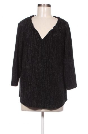 Γυναικεία μπλούζα Tom Tailor, Μέγεθος 3XL, Χρώμα Μαύρο, Τιμή 14,85 €