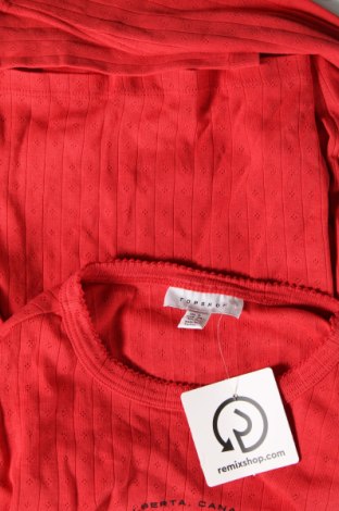 Дамска блуза Topshop, Размер XS, Цвят Червен, Цена 5,04 лв.
